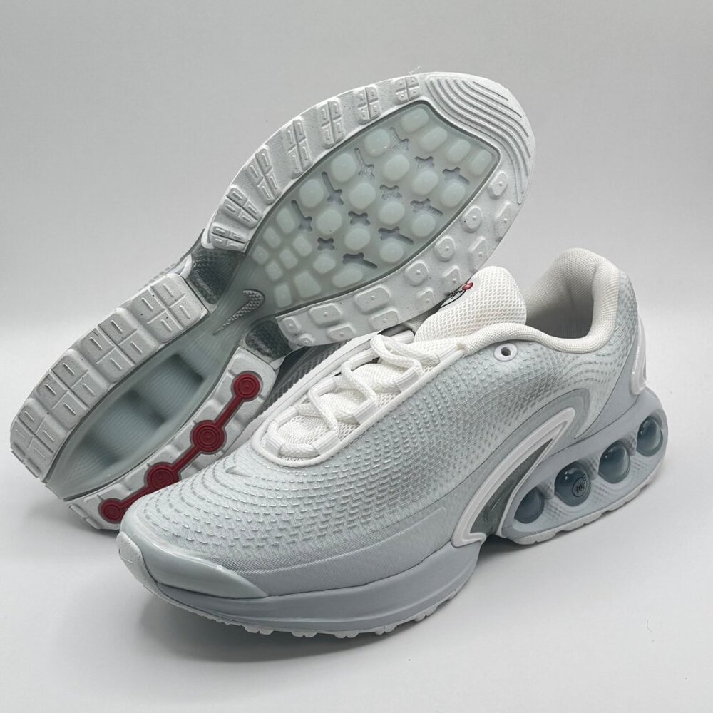 Women's Nike Air Max DN White Metallic Silver Size 9  FJ3145-100 NEW - Picture 6 of 10